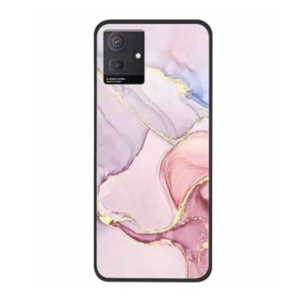 Samsung S21 Case Purple Marble with Gold Swirl